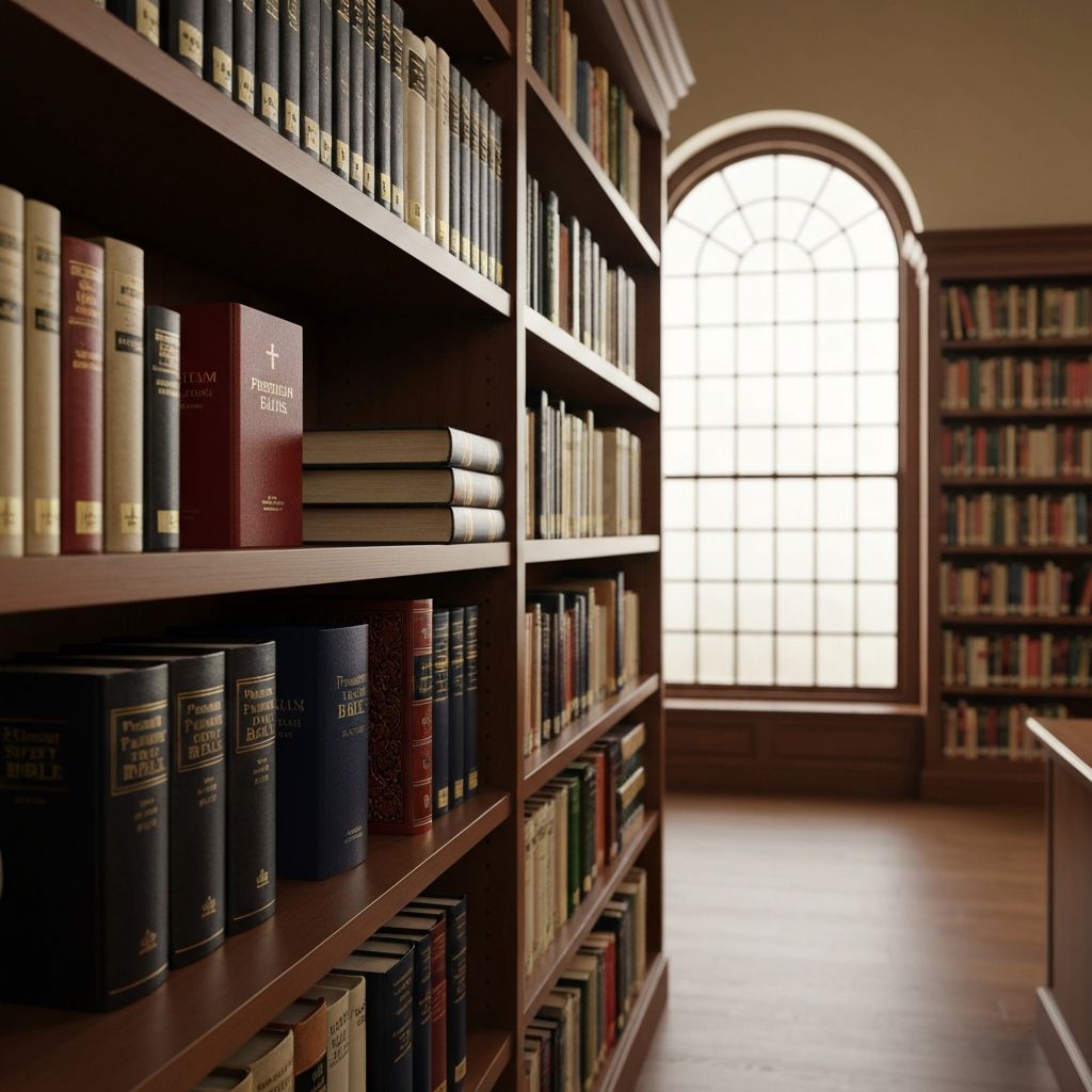 Kolekcja profesjonalnych Biblii studyjnych z komentarzami i mapami